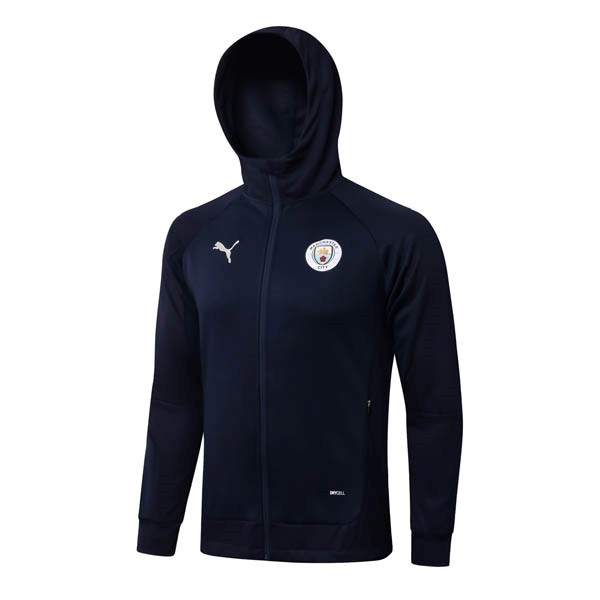 Chaqueta Con Capucha Manchester City 2022-23 Azul Oscuro